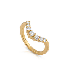 Eliana V-Shaped Wedding Band