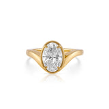 Eliana Engagement Ring - Oval Bezel Set Ring