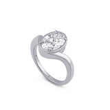 Eliana Engagement Ring - Oval Bezel Set Ring