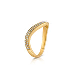 Iris Contour Wedding Band
