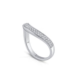 Iris Contour Wedding Band