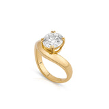 Iris Engagement Ring – Round Brilliant Contour Ring