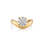 Iris Engagement Ring – Round Brilliant Contour Ring 1