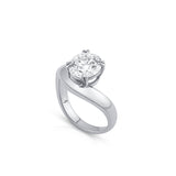 Iris Engagement Ring – Round Brilliant Contour Ring