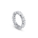 Alternating Heart Shape Eternity Ring (Certified)