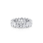 Alternating Pear Shape Eternity Ring (Certified)