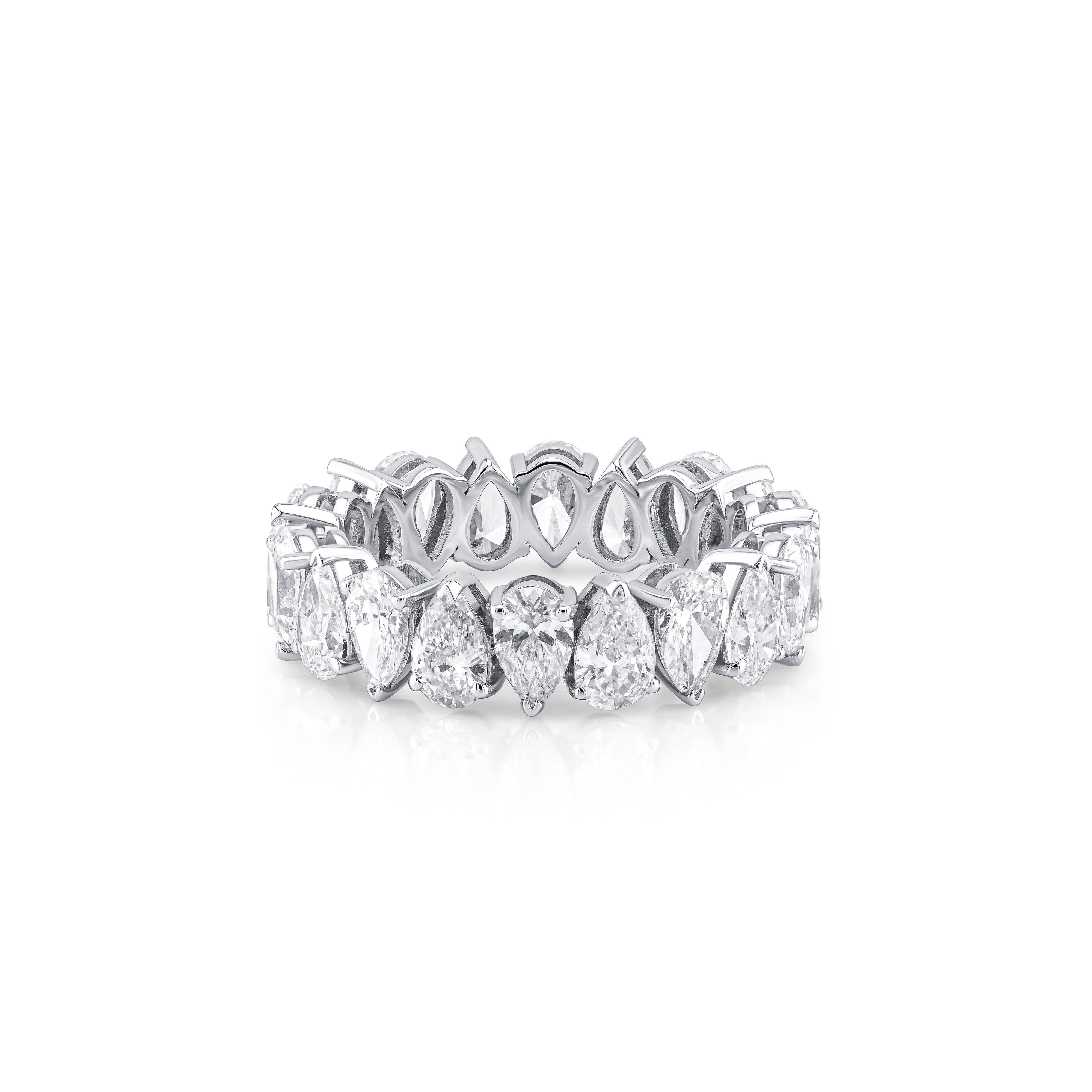 Alternating Pear Shape Eternity Ring (Certified)
