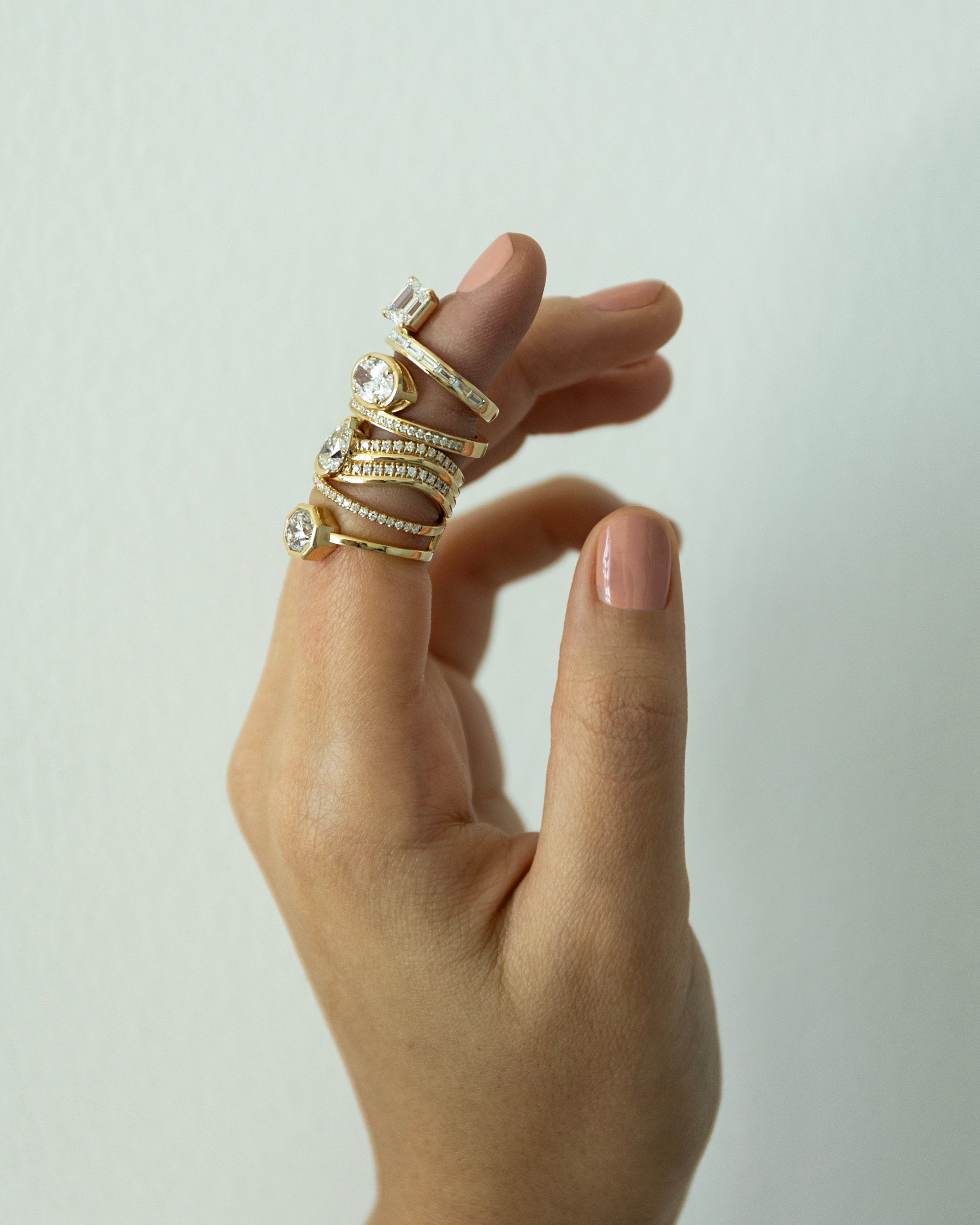 Gold Engagement Rings with Lab Diamonds