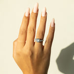 Julia Engagement Ring - Round Brilliant Trilogy Ring