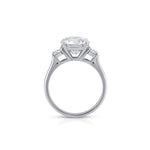 Julia Engagement Ring - Round Brilliant Trilogy Ring