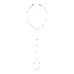 Leena Diamond Hand Chain in 18K Yellow Gold