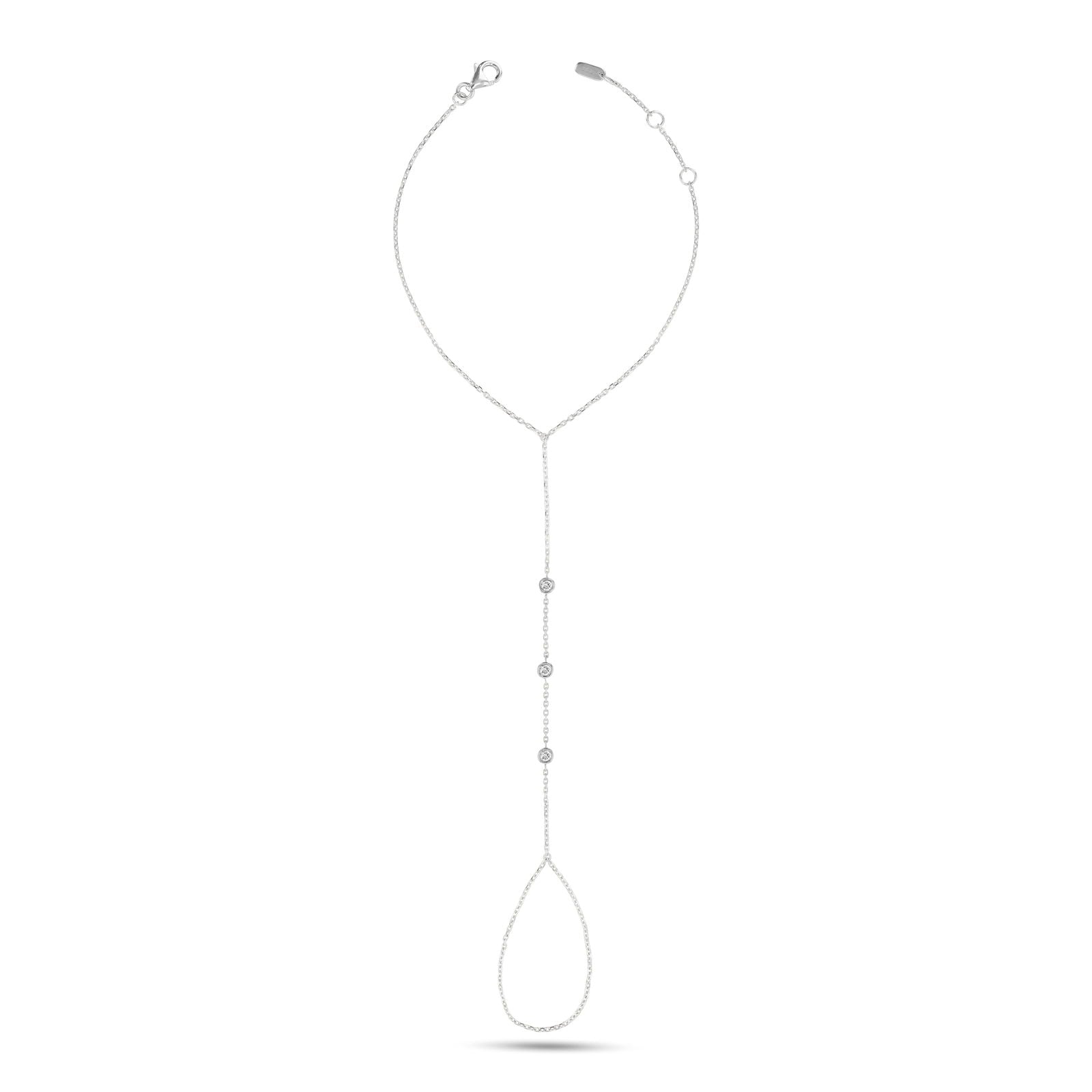 Leena Diamond Hand Chain in 18K Yellow Gold
