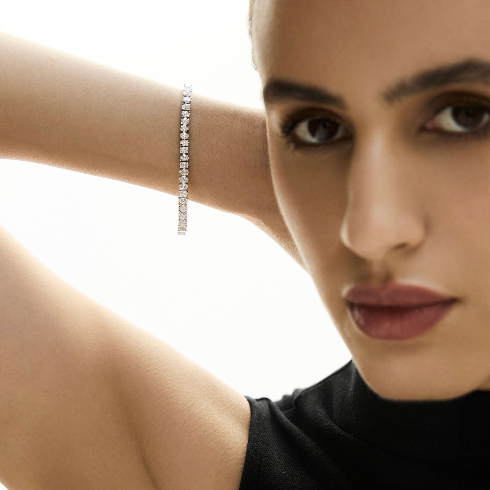 Oval Cut Lab Grown Tennis Bracelet