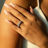 Alternating Pear Shape Eternity Ring (Certified)