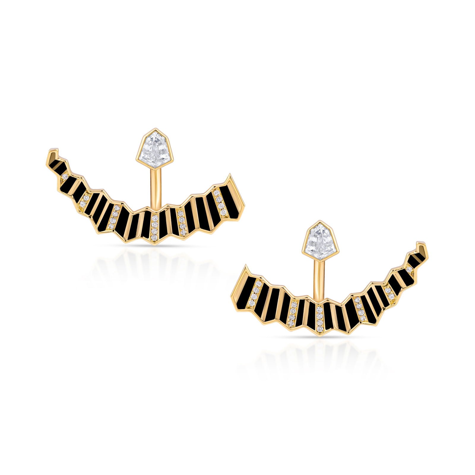 Pleated Julietta Diamond Earrings