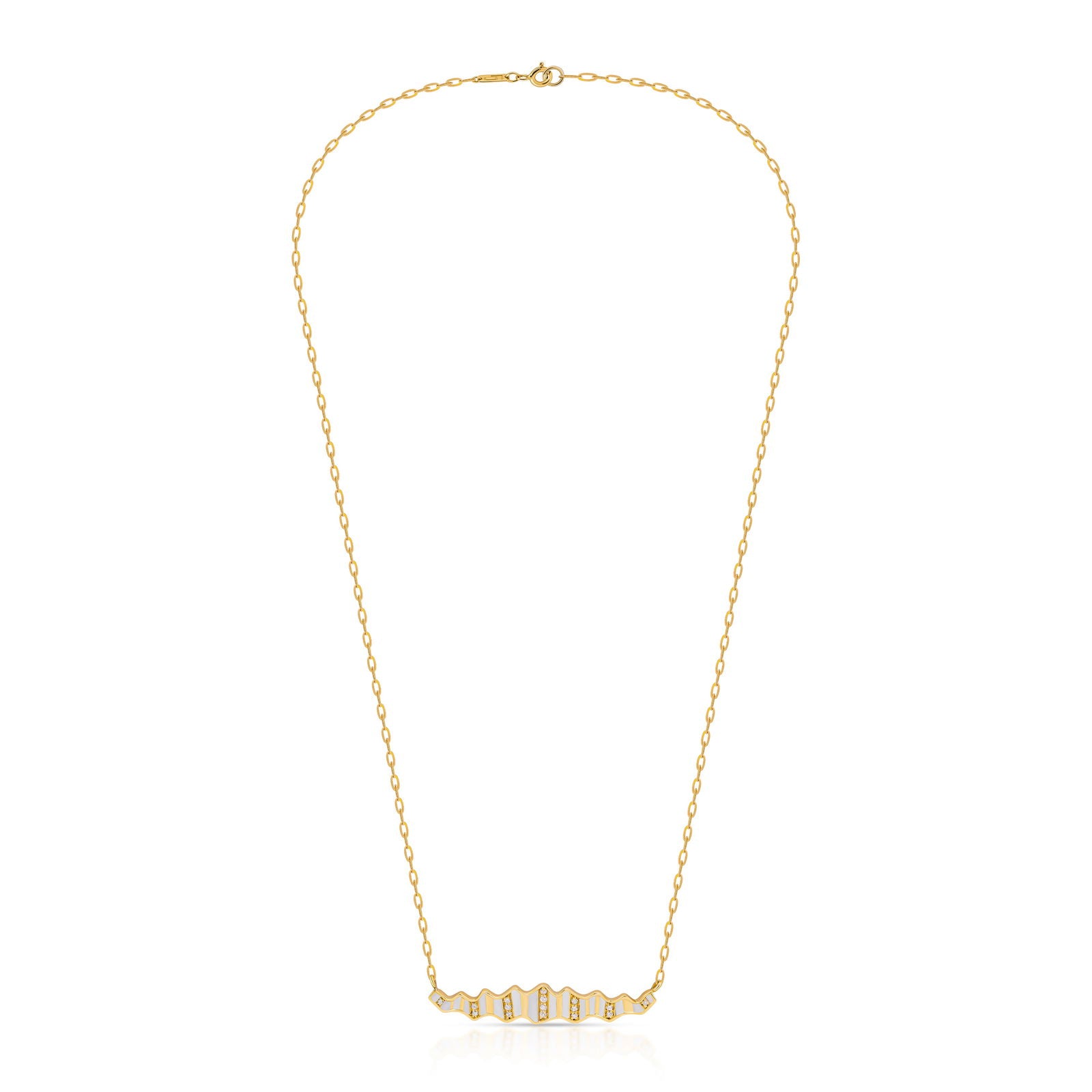 Pleated Sahara Diamond Necklace
