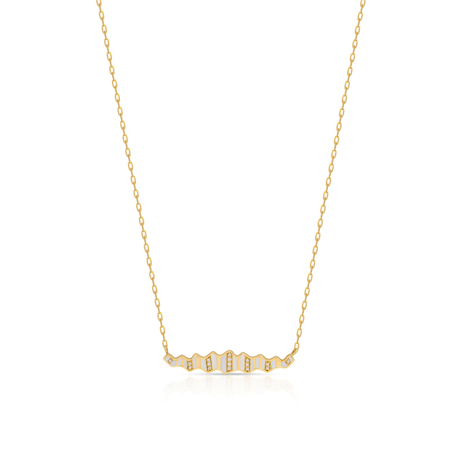 Pleated Sahara Diamond Necklace