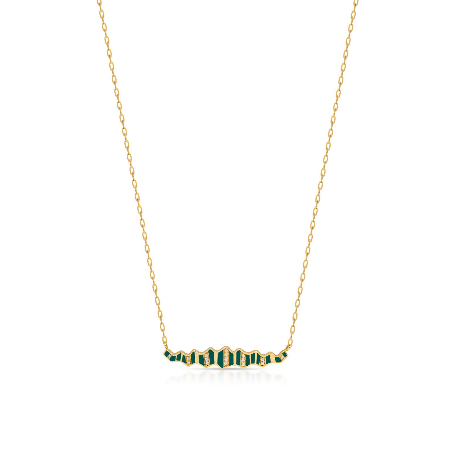Pleated Sahara Diamond Necklace