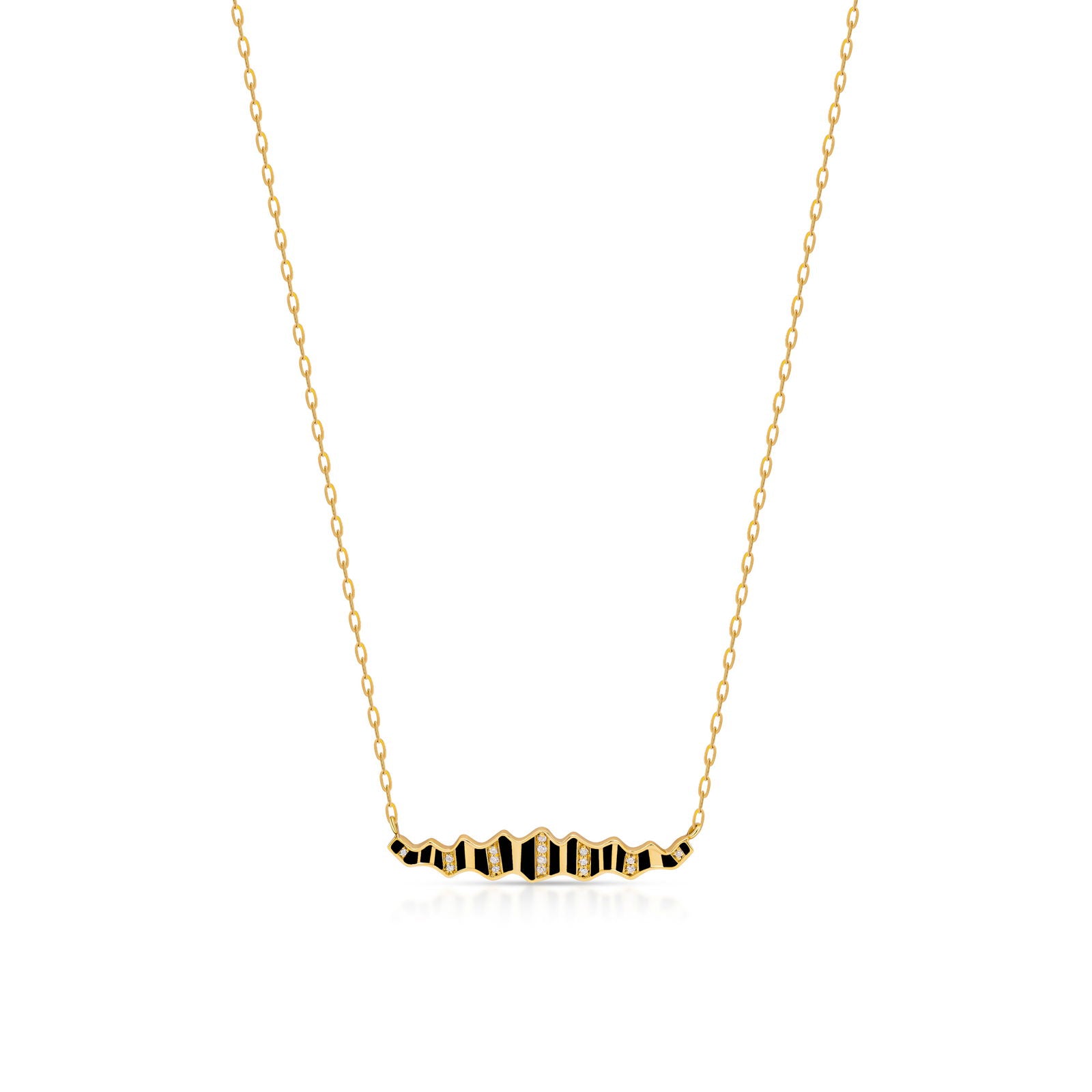 Pleated Sahara Diamond Necklace