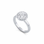 Eve Bezel Diamond Halo Ring