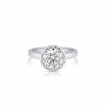 Eve Bezel Diamond Halo Ring