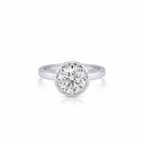 Eve Bezel Diamond Halo Ring