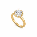 Eve Bezel Diamond Halo Ring