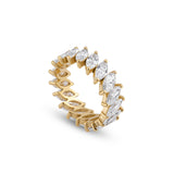 Slanted Marquise Diamond Ring 01