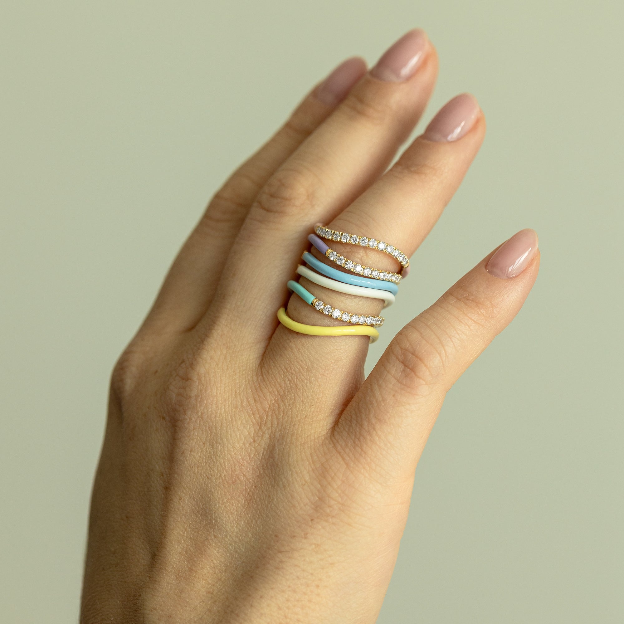 Sorbet Diamond Rings