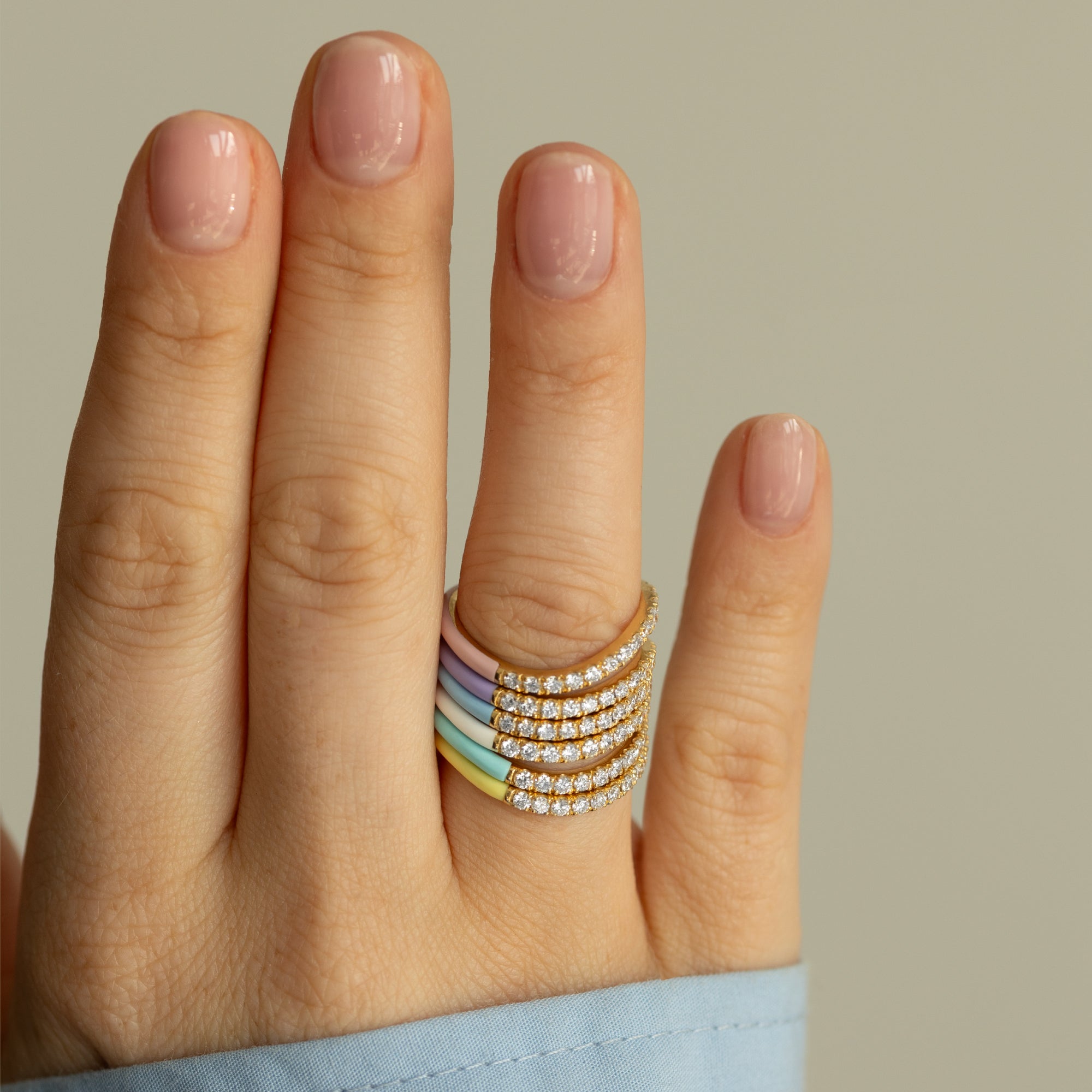 Sorbet Diamond Rings