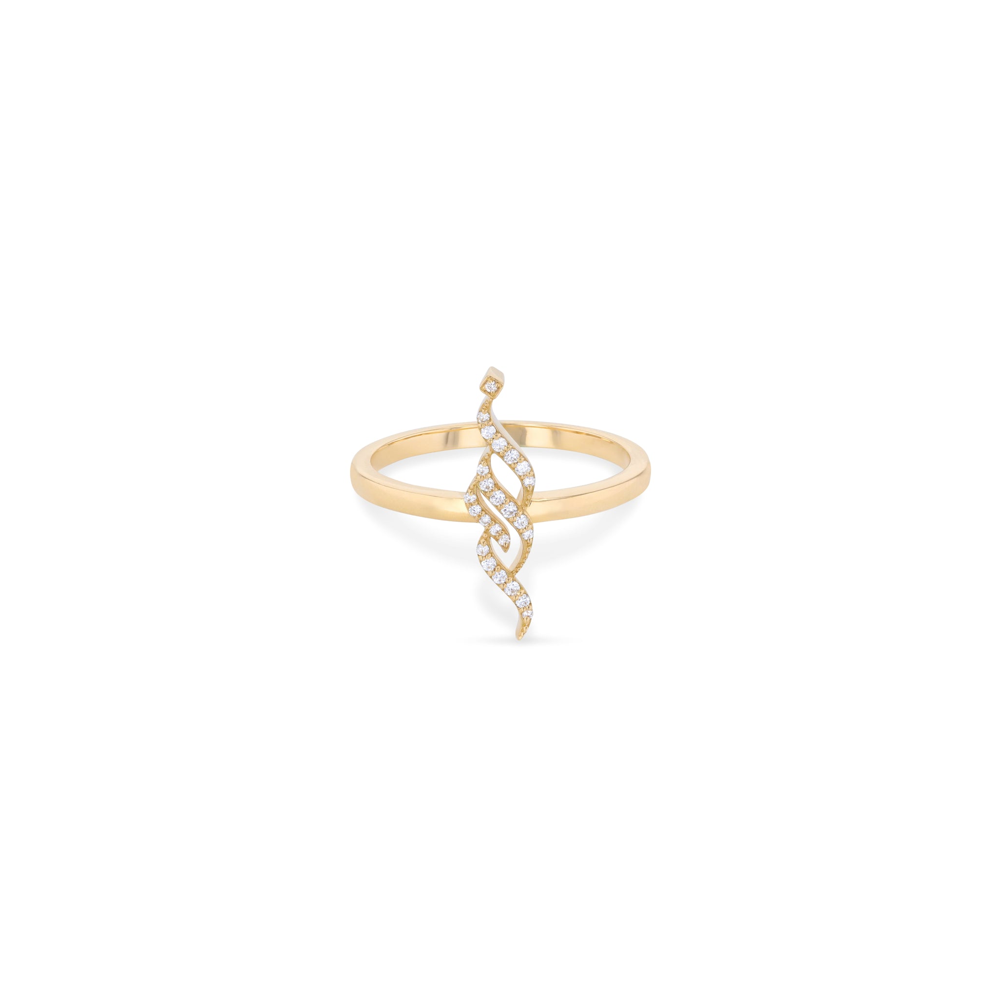 Electric Light Noor Ring in Yellow Gold