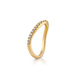 Faye Curved Wedding Band 3