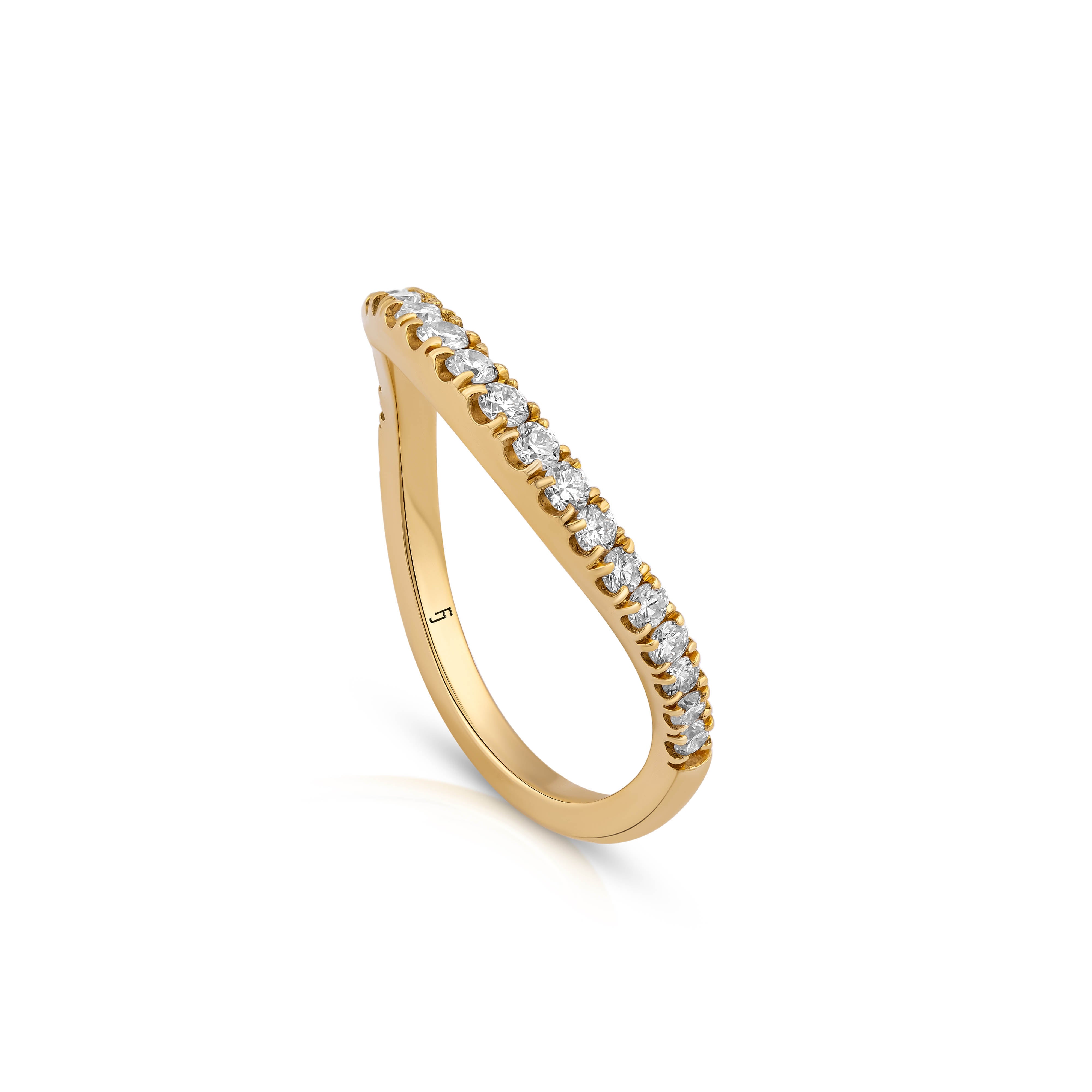 Faye Curved Wedding Band