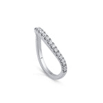 Faye Curved Wedding Band 4