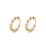 Inside Out Pear Shape Hoops