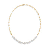 Layali Marquise Choker Paperclip Necklace