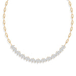 Layali Marquise Choker Paperclip Necklace