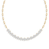 Layali Marquise Choker Paperclip Necklace