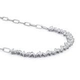 Layali Marquise Choker Paperclip Necklace