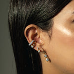 Aura Drop Earring (Round & Marquise) 3