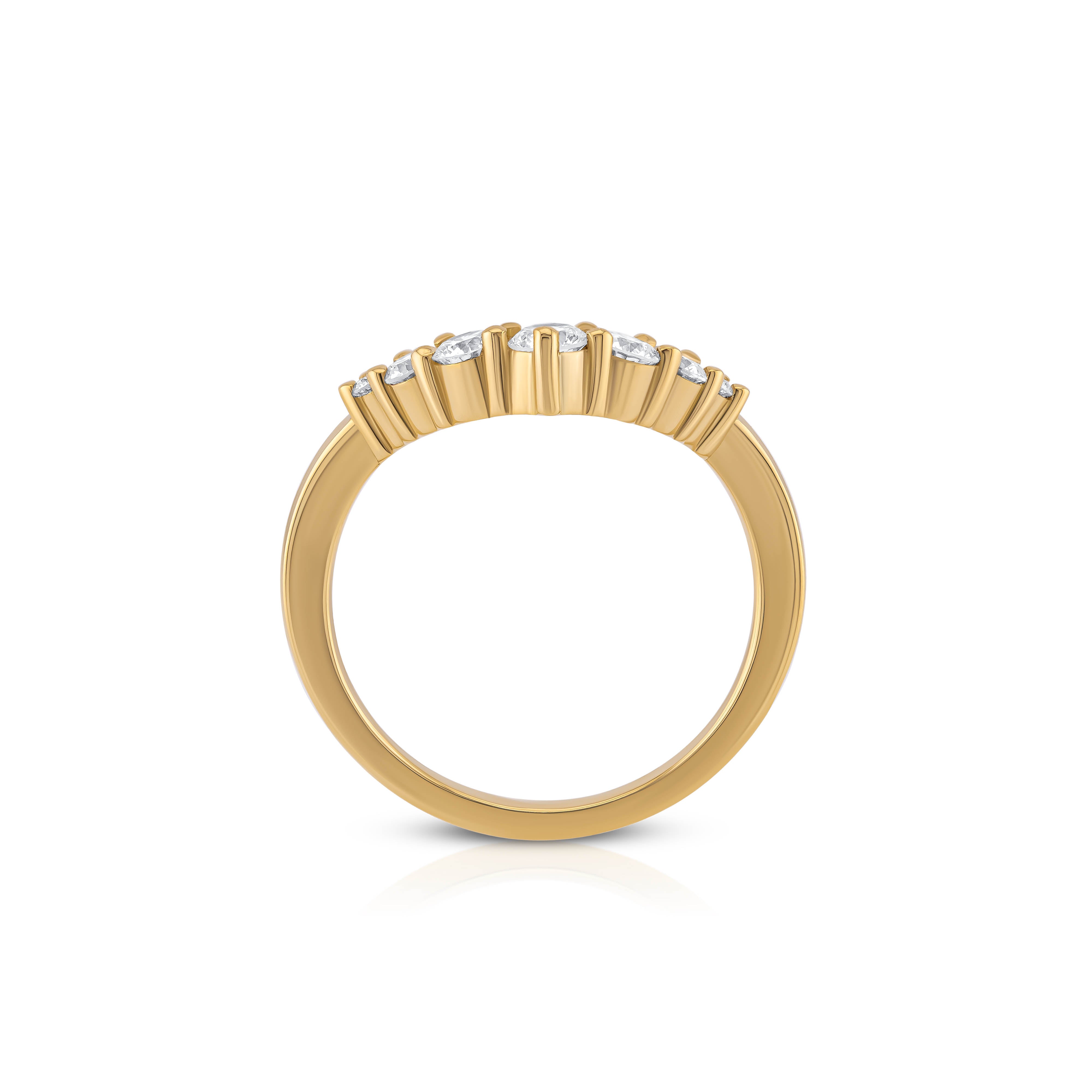 Eliana V-Shaped Wedding Band