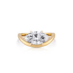 Faye Engagement Ring - East to West Marquise Ring