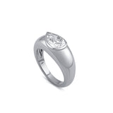 Zia Dome Pear Engagement Ring