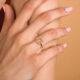 Dahlia Mini Diamond Ring