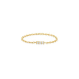 Eclipse Diamond Chain Ring (White Diamonds)