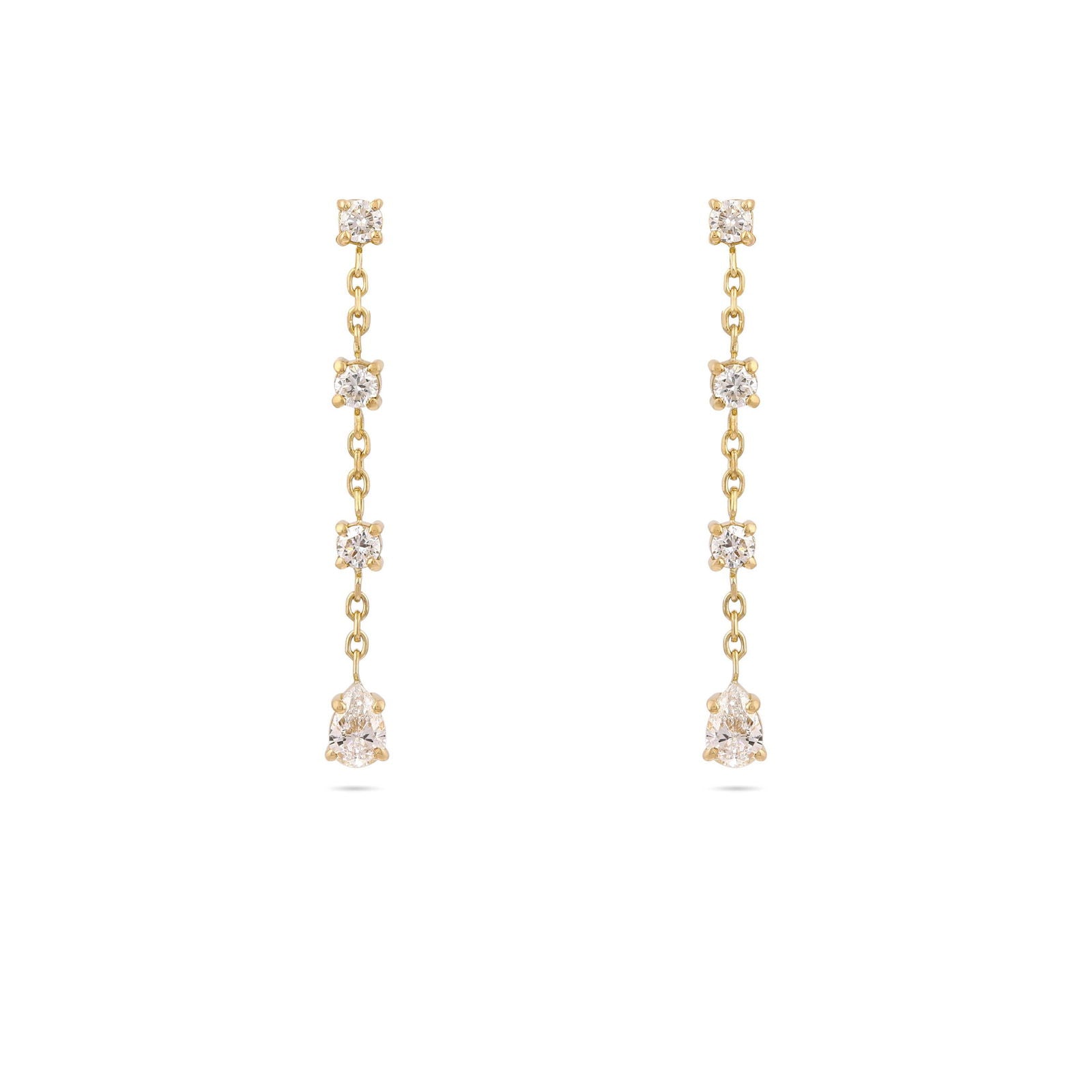 Gaia Diamond Drop Earrings