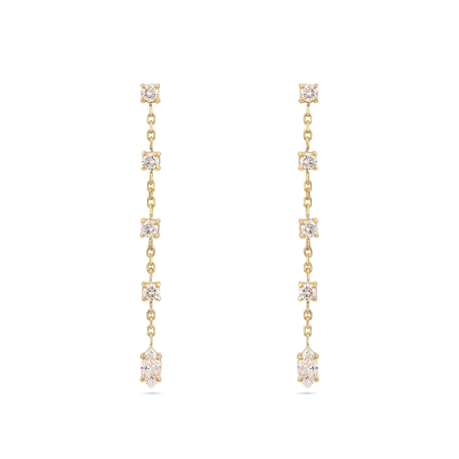 Gaia Diamond Drop Earrings