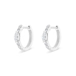 Luna Marquise Diamond Huggies 4