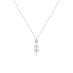 Marquise Diamond Solitaire Necklace (Certified) 4