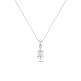 Marquise Diamond Solitaire Necklace (Certified)